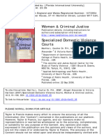 Specialized Domestic Violence Courts