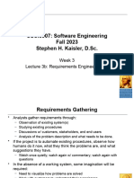 CS6231 SWEngineering Lecture 3b Requirements Engineering II