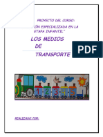 Proyecto en Mis Medios de Transporte Voy Disfrutando II