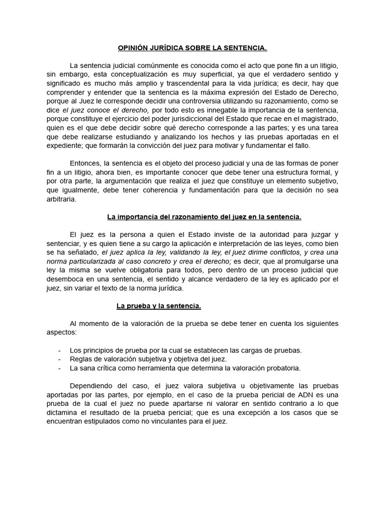 Cómo redactar una sentencia judicial | PDF | Sentencia (ley