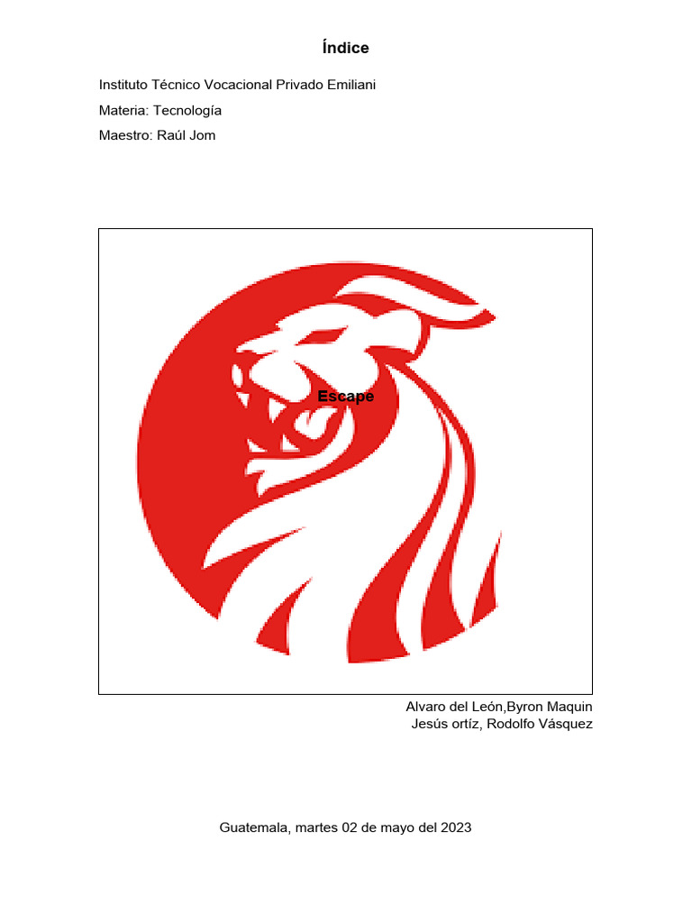 Escape pdf coche combusti n