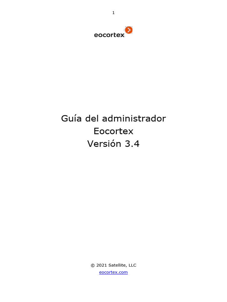 Eocortex Admin Guide Es3.4 PDF Servidor Transport