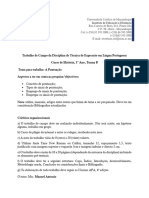 Trabalho de Campo Turma B (5) TECNICA DE EXPRESSAO