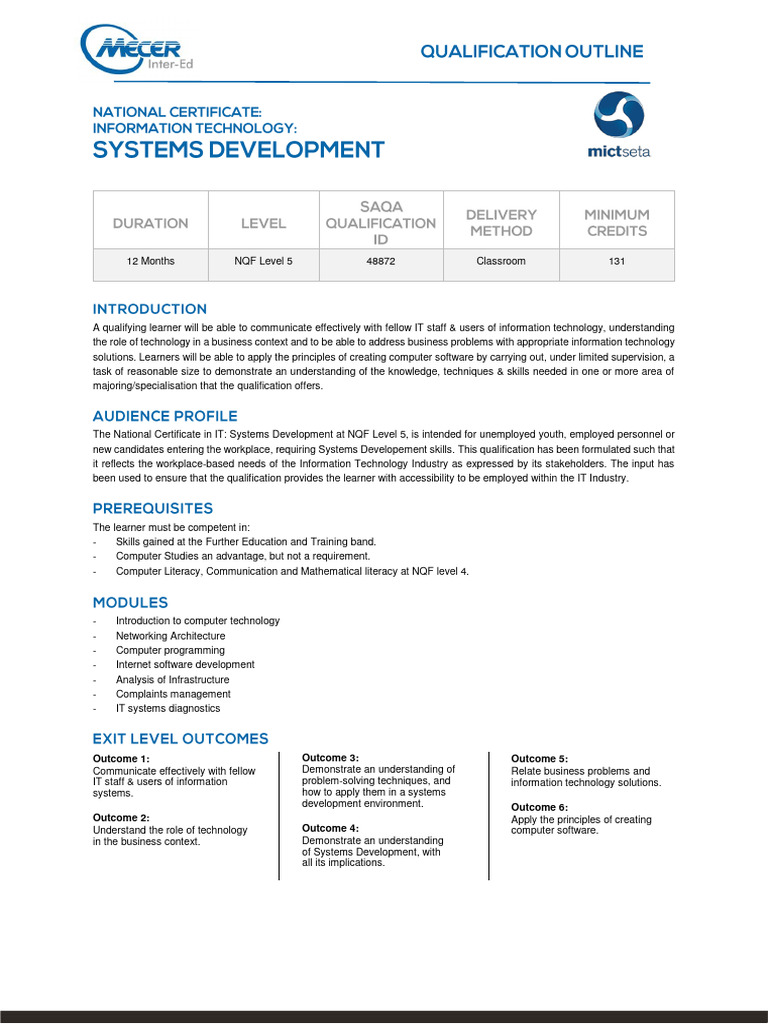 mie-mict-seta-systems-developement-nqf-level-5-qualification-outline