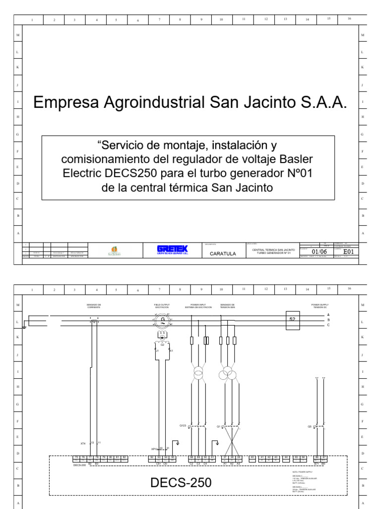 Planos DECS250 | PDF | voltaje