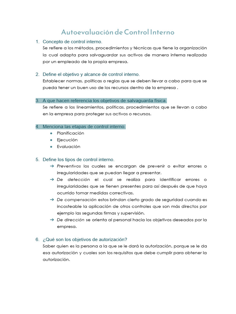 Guía de Control Interno en Empresas | PDF | Crecimiento personal y ...
