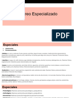 Rastreo Especializado (Especiales A Flujos Corporales)