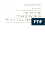 Trust and Confidence in Scientific R Esearch: Kungl. Vitterhets Historie Och Antikvitets Akademien Konferenser 81