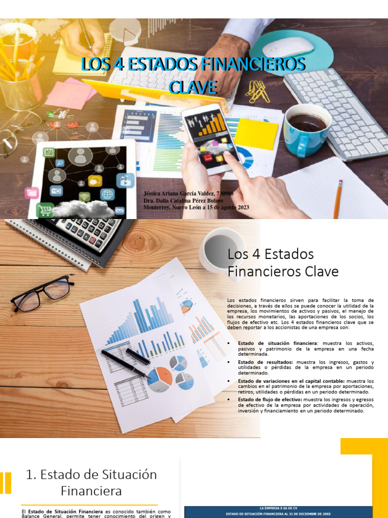 Los 4 Estados Financieros Clave | PDF | Estado financiero | Contabilidad