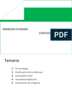 Inmunologia Clasificacion Terminologia 2023 II