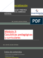 M3 - Casuísticas Pedagógicas y Curriculares