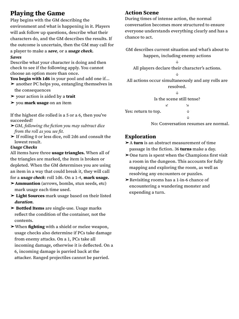 Playtest 6 17 Player Rules | PDF