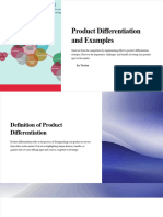 Product Differentiation and Examples