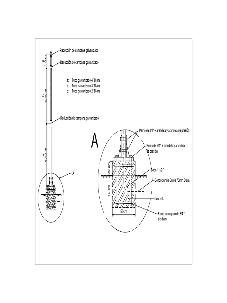 Mastil de Pararrayo Suministrado Por Corporacion Fenix Sac | PDF