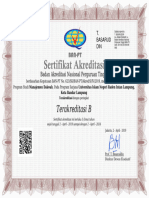 Sertifikat Akreditasi S1 Manajemen Dakwah 2019