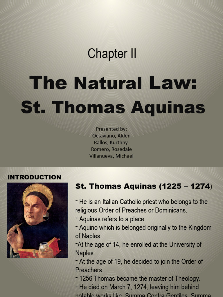 Aquinas' Natural Law Ethics Explained | PDF | Thomas Aquinas | Natural Law