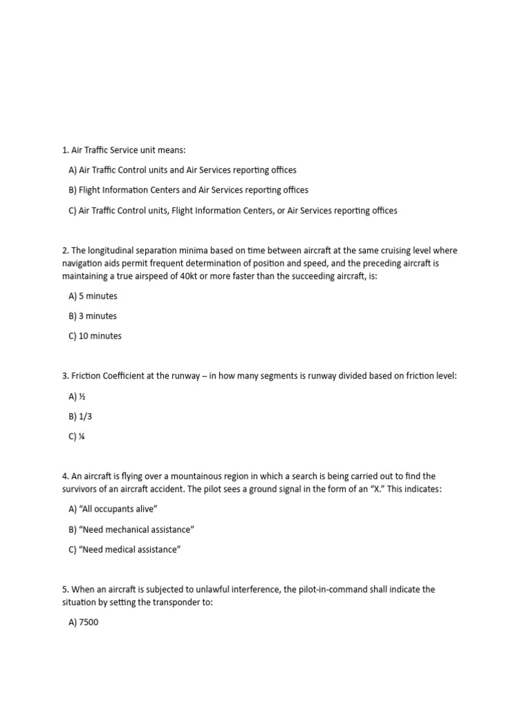 Aviation Q Codes and Air Rules Overview | PDF | Visual Flight Rules ...