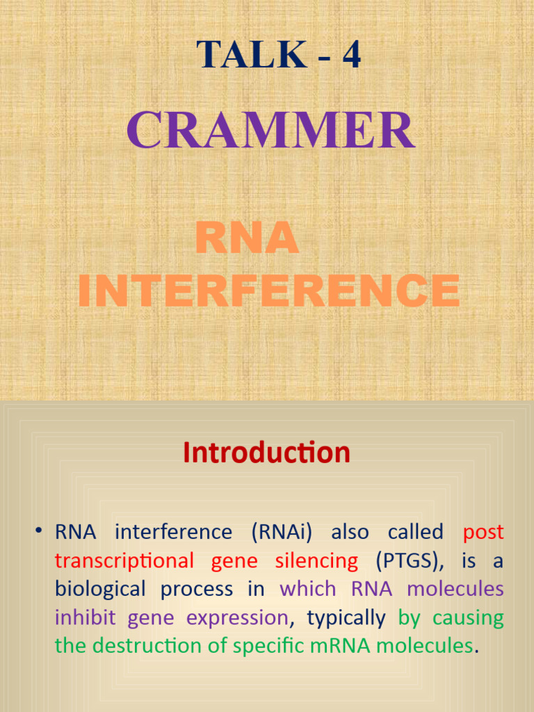 Overview of RNA Interference Mechanism | PDF | Rna Interference | Rna