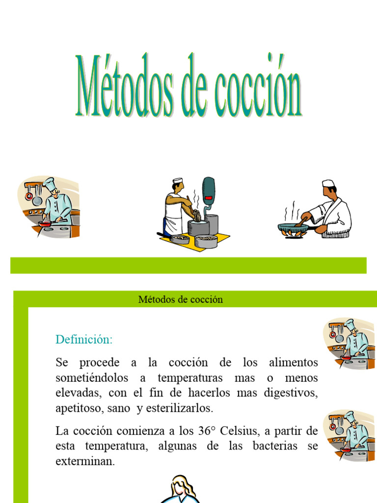 Metodos de Coccion | PDF | Cocinando | Hirviendo
