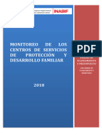 Monitoreo DE LOS Centros de Servicios DE Protección Y Desarrollo Familiar