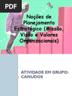 Missão, Visão e Valores Organizacionais