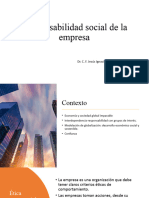 Responsabilidad Social de La Empresa: Dr. C. F. Jesús Ignacio Panedas Galindo