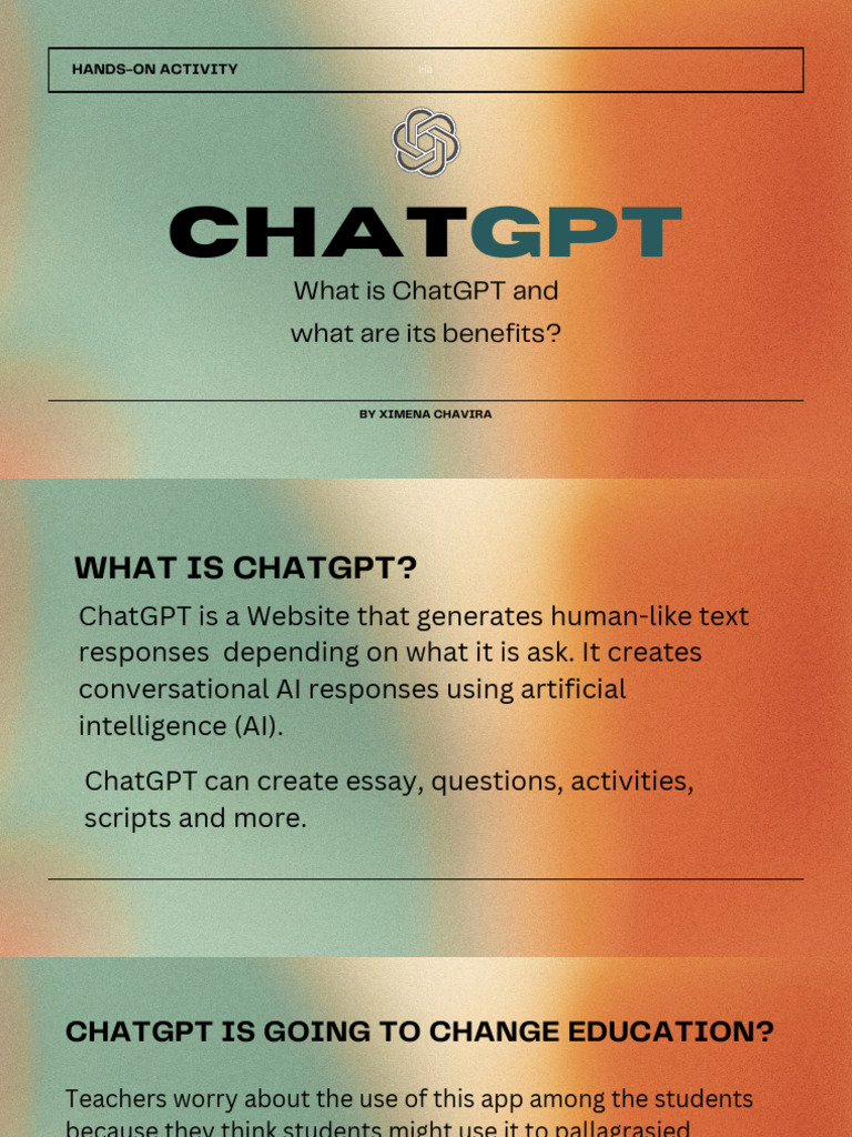 Chatgpt Presentation Pdf Teachers Learning