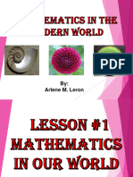 Lesson 1 Mathematics in Our World