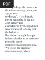 Introduction To Digital Era