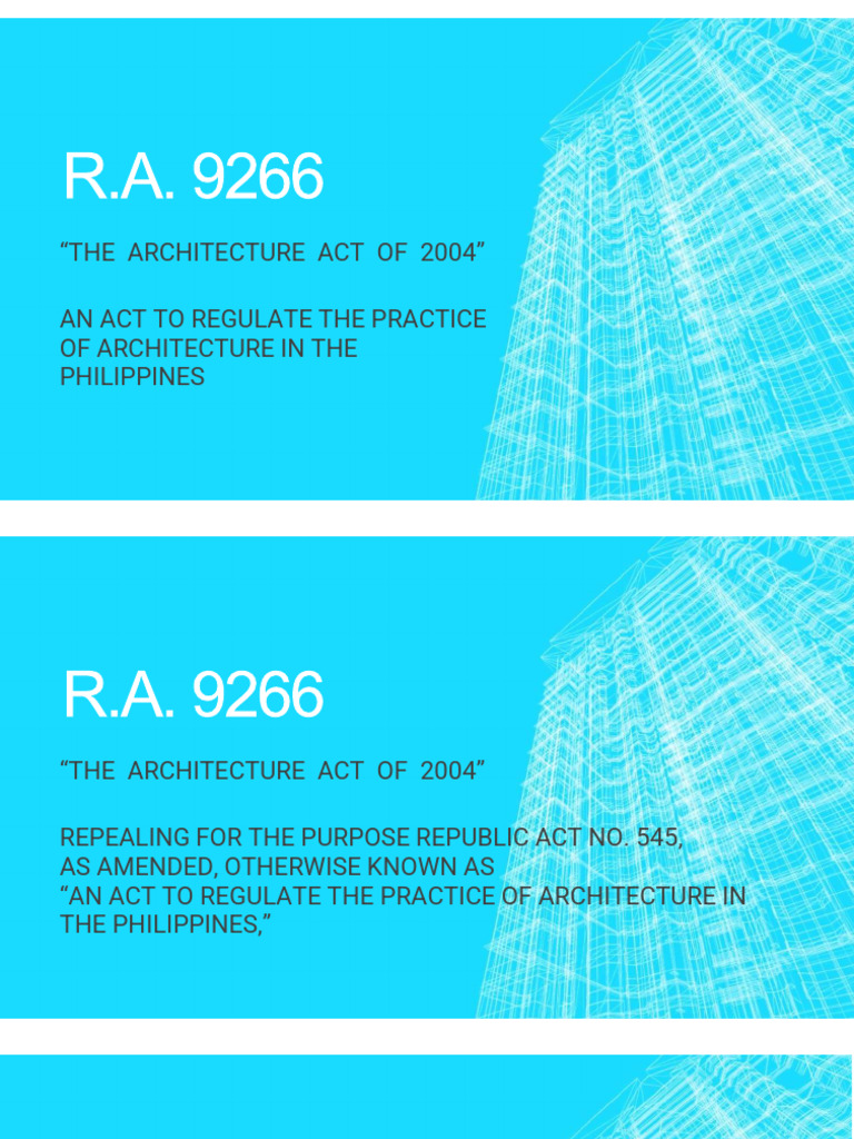 Arch 392 prof prac 1 pres 5 ra 9266 part 1 pdf architect
