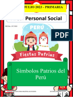Símbolos Patrios Del Perú - Ficha de Refuerzo Adicional - Aprende Ya 2023