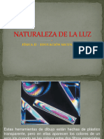 NATURALEZA DE LA LUZ - Optica