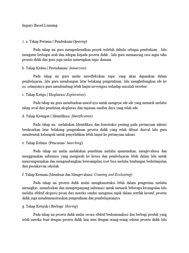 Inquiry based learning pdf