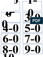 Flash Cards Subtraction