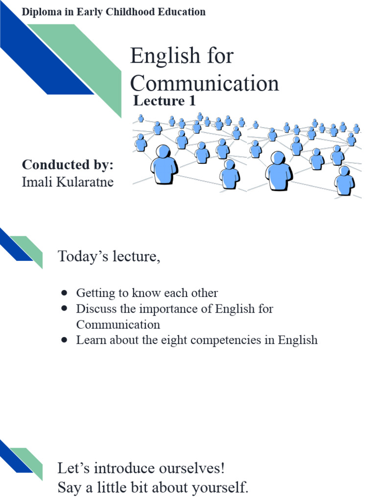 English for Communication Course Overview | PDF | Communication ...