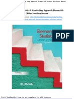 Elementary Statistics A Step by Step Approach Bluman 8th Edition Solutions Manual