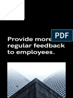 Provide More Regular Feedback To Employees