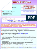 Chapter 5a Crystal Imperfections Pointdefects