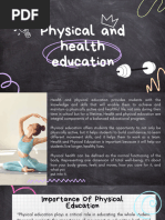 Physical and Health Education