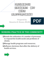 Nursing Practice in The Community