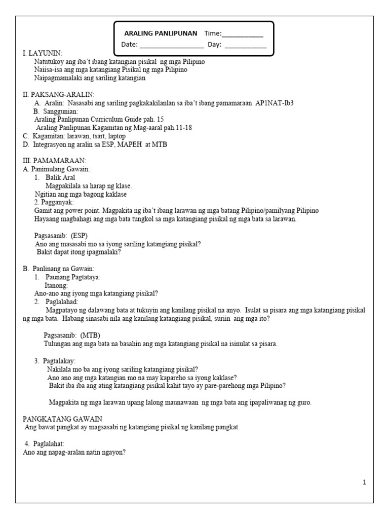 Ap 1st Grading Week 2 Pdf