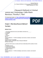 Test Bank For Research Methods in Criminal Justice and Criminology Callie Marie Rennison Timothy C Hart