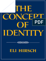The Concept of Identity - Eli Hirsch