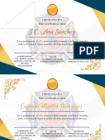Green Gold Elegant Certificate