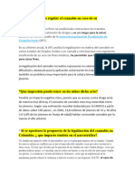 Debate Sobre La Legalizacion de La Cannabis en Colombia