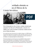 Urss GGP Como Un Soldado Aleman Se Convirtio en Heroe de La Urss