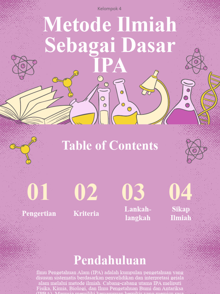 Metode Ilmiah dalam Ilmu Pengetahuan Alam | PDF | Sains & Matematika