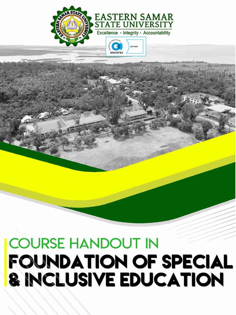 Foundations of Inclusive Education Course | PDF | Special Education ...