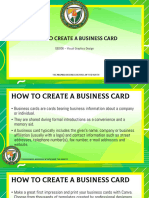 How To Create A Business Card