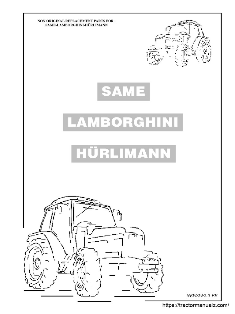 Hurlimann Tractors Replacement Parts Catalog PDF PDF